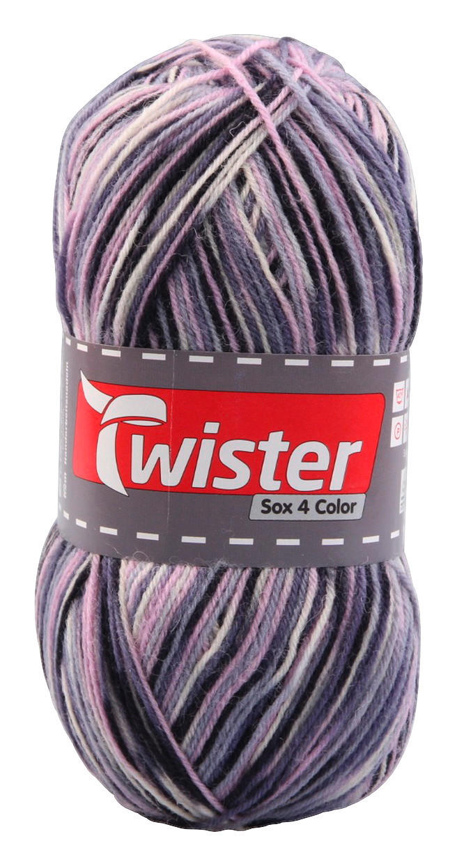 Handstrickgarn Sox blau L: ca. 42000 cm Sox - blau/Multi (42000,00cm) - Twister