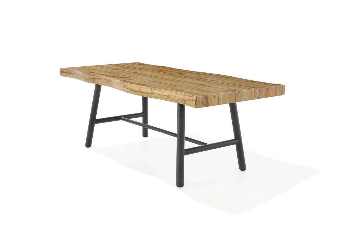 Esstisch  natur schwarz B/T: ca. 200x100 cm King_Esstisch_6003492 - natur/schwarz (200,00/100,00cm)