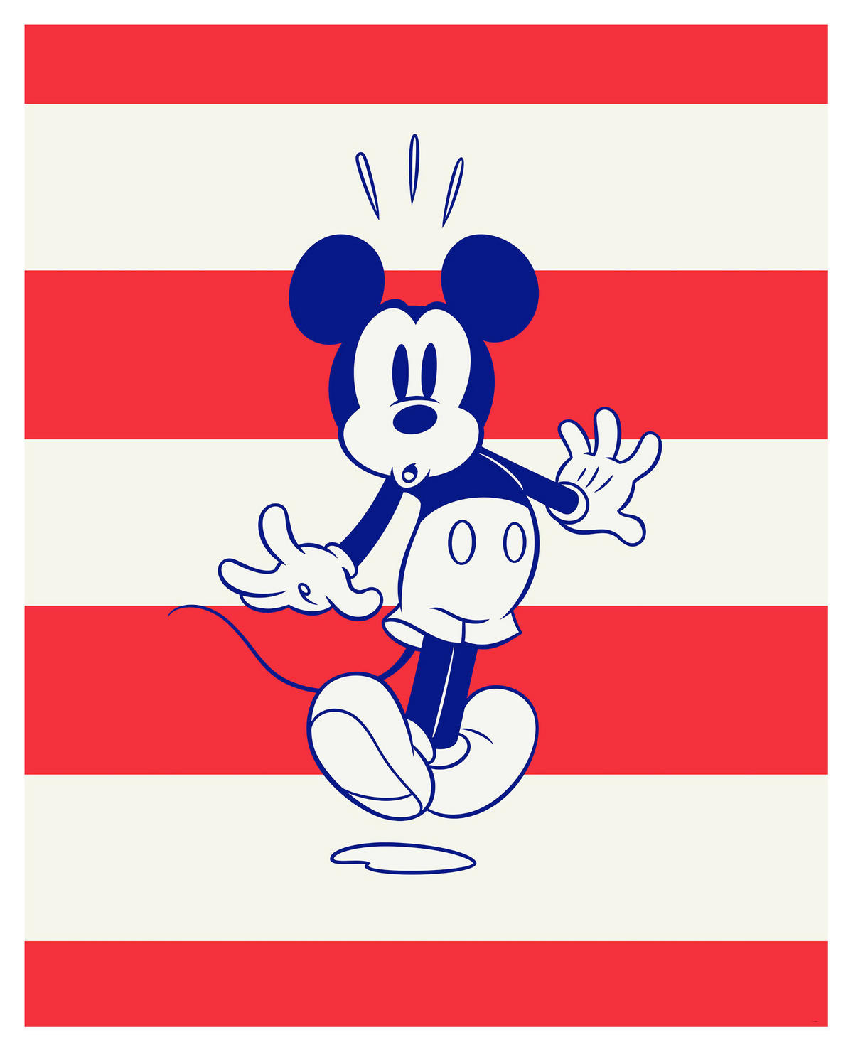 Komar Fototapete Mickey Vibrant Disney B/L: ca. 200x250 cm Mickey Vibrant - (200,00/250,00cm) - Komar