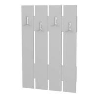 Garderobe Anita weiß B/H/T: ca. 64,7x80x3,6 cm Anita - weiß (64,70/80,00/3,60cm) - moebel17