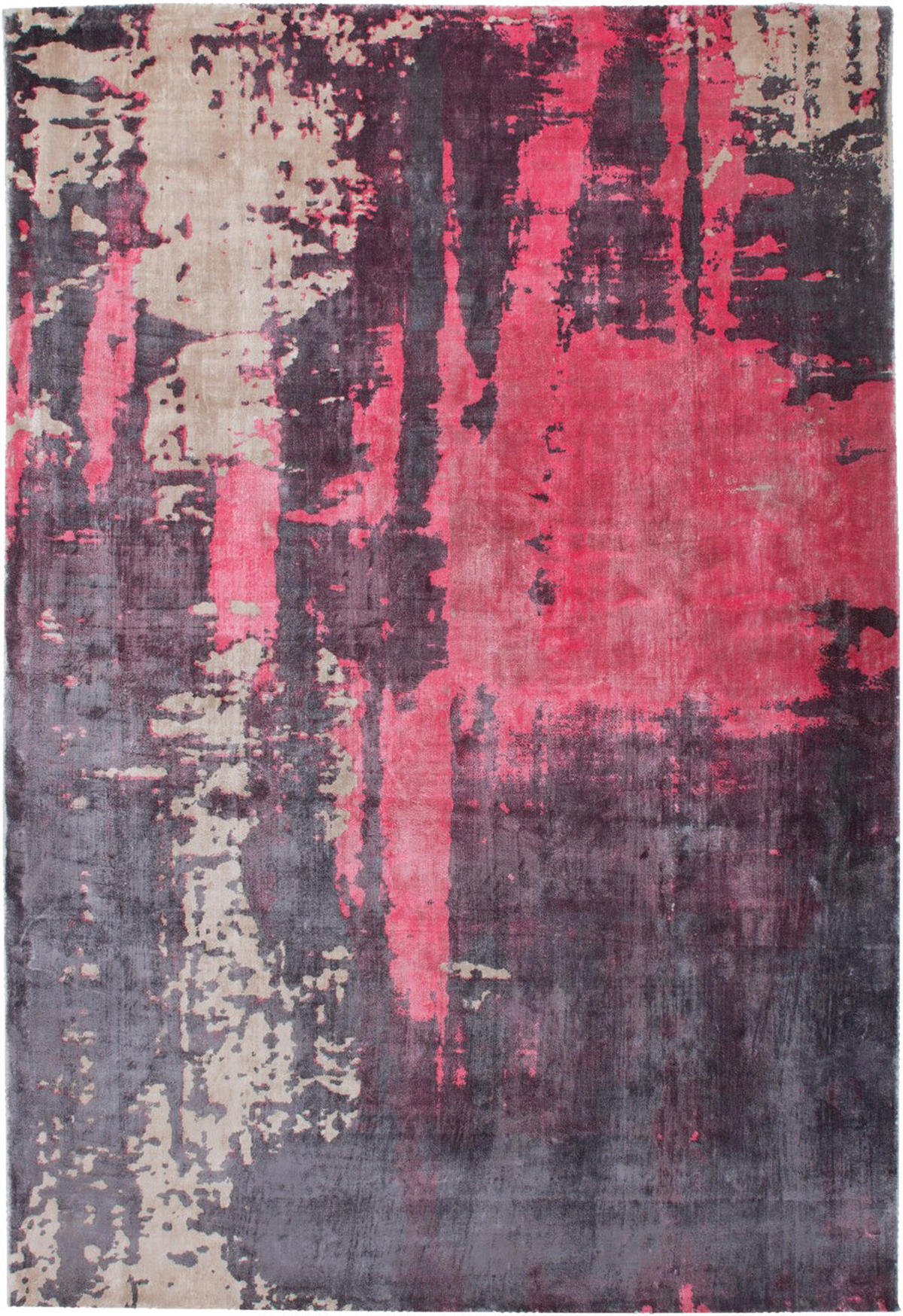Arte Espina Kurzflorteppich Ocean 100 rot B/L: ca. 170x240 cm Ocean 100 - beige/rot (170,00/240,00cm) - Arte Espina
