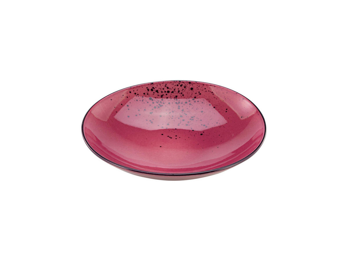 CreaTable Suppenteller NATURE COLLECTION weinrot Steinzeug D: ca. 22 cm NATURE COLLECTION - weinrot (22,00cm) - CreaTable