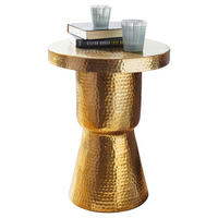 Beistelltisch gold Aluminium B/H/T: ca. 43x59x43 cm Beistelltisch - gold (43,00/59,00/43,00cm) - Wohnling