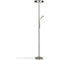 Reality LED Stehleuchte Palermo nickel matt Metall H: ca. 183 cm 1 Brennstellen Palermo - nickel matt (183,00cm) - Reality