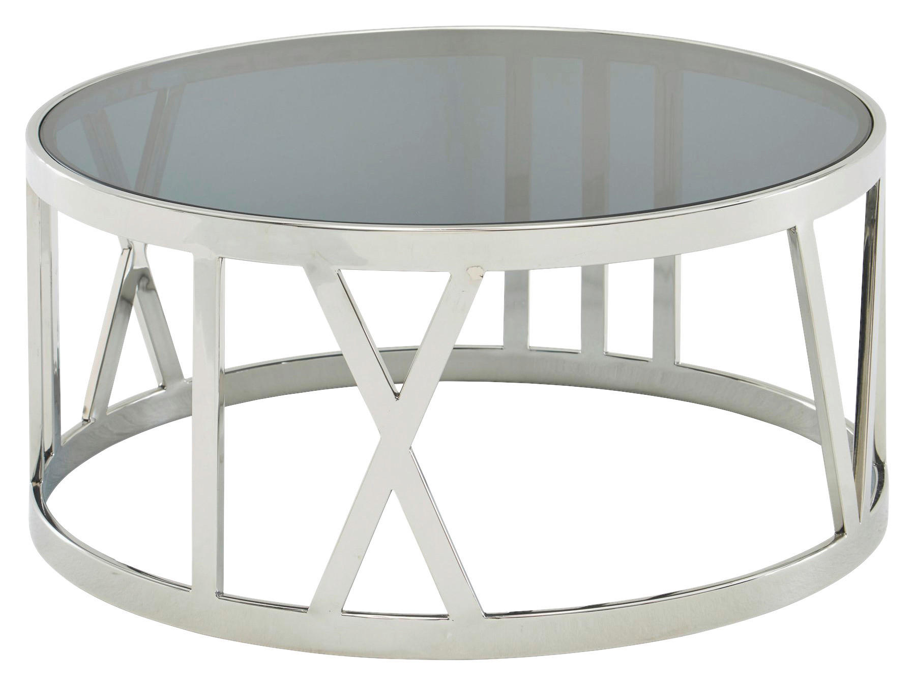 Couchtisch silber B/H/T: ca. 60x30x60 cm Couchtisch - silber (60,00/30,00/60,00cm) - Wohnling
