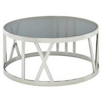 Couchtisch silber B/H/T: ca. 60x30x60 cm Couchtisch - silber (60,00/30,00/60,00cm) - Wohnling