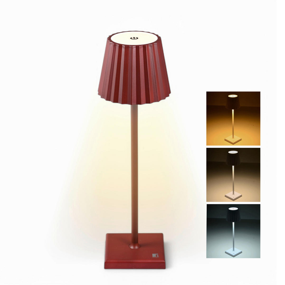 BERGNER LED-Tischleuchte rot B/H: ca. 11,6x38 cm MAROON - rot (11,60/38,00cm) - BERGNER