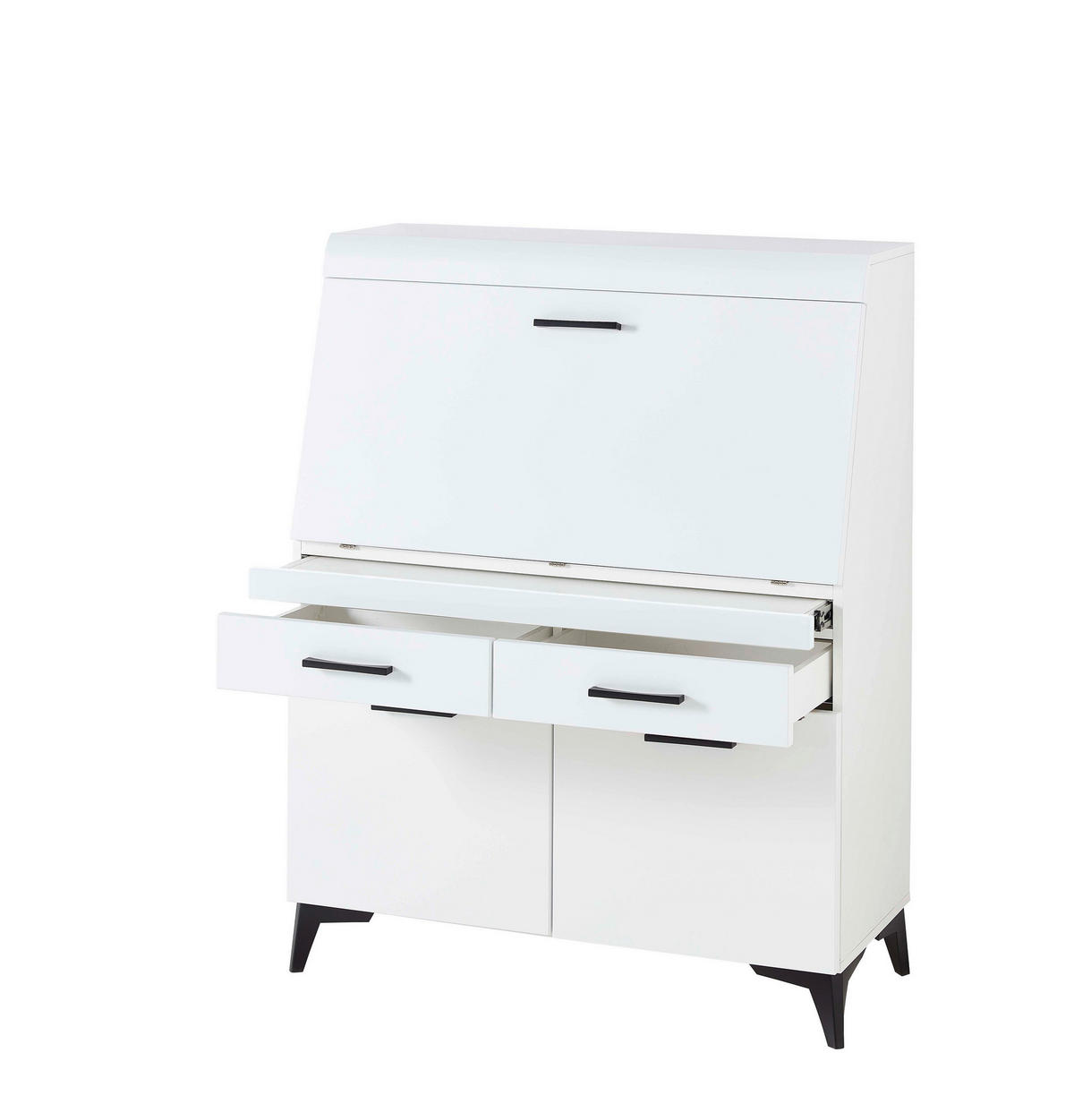 Sekretär Secret weiß matt B/H/T: ca. 98x124x42 cm Secret - weiß (98,00/124,00/42,00cm)