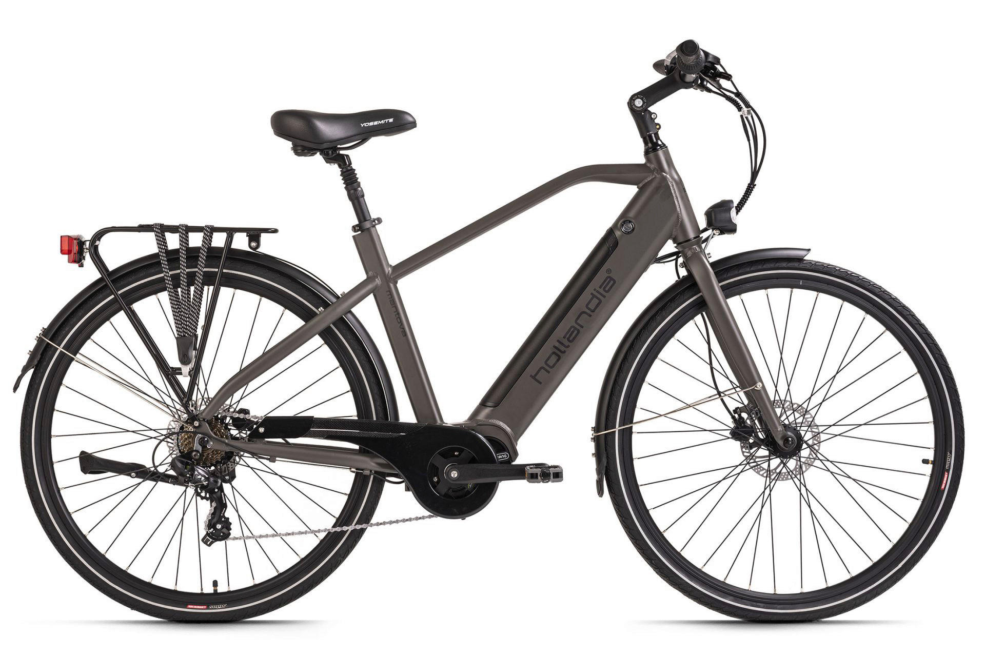 Hollandia Alu E-Cityrad Mantova Mantova 28'' 28 Zoll Rahmenhöhe 52 cm 7 Gänge grau grau ca. 250 W ca. 36 V ca. 28 Zoll Mantova - grau - Hollandia