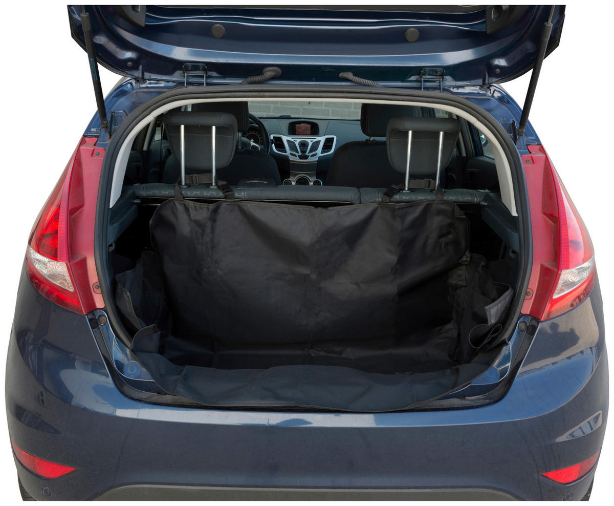 Hundedecke Auto Kofferraum schwarz Polyester B/H/L: ca. 104x33x155 cm Haustier_Autositzbezug - schwarz (155,00/104,00/33,00cm)