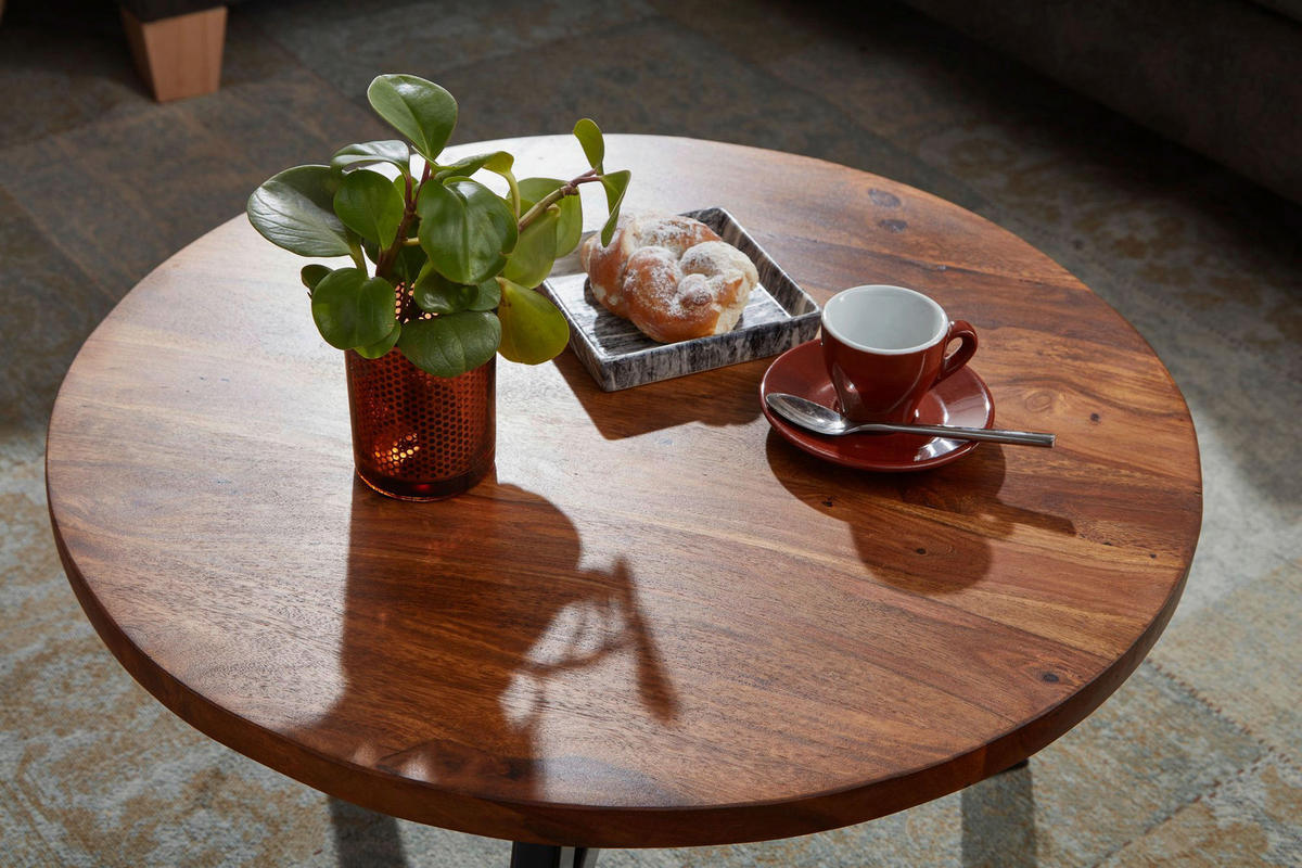 Couchtisch braun B/H/T: ca. 60x35x60 cm Couchtisch - braun (60,00/35,00/60,00cm) - Wohnling