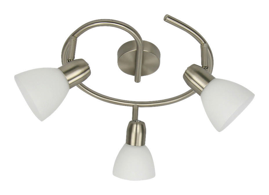 Spot-Light Deckenleuchte Alga 3871327 weiß Chrom Glas Metall H/D: ca. 17x44 cm E14 3 Brennstellen Deckenleuchte_Alga - weiß/Chrom (44,00/17,00cm) - Spot-Light
