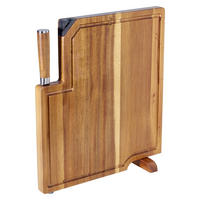 ECHTWERK Messerset braun Edelstahl 3 tlg. Messerset_3tlg. - braun/silber (35,80/3,50/41,50cm) - ECHTWERK