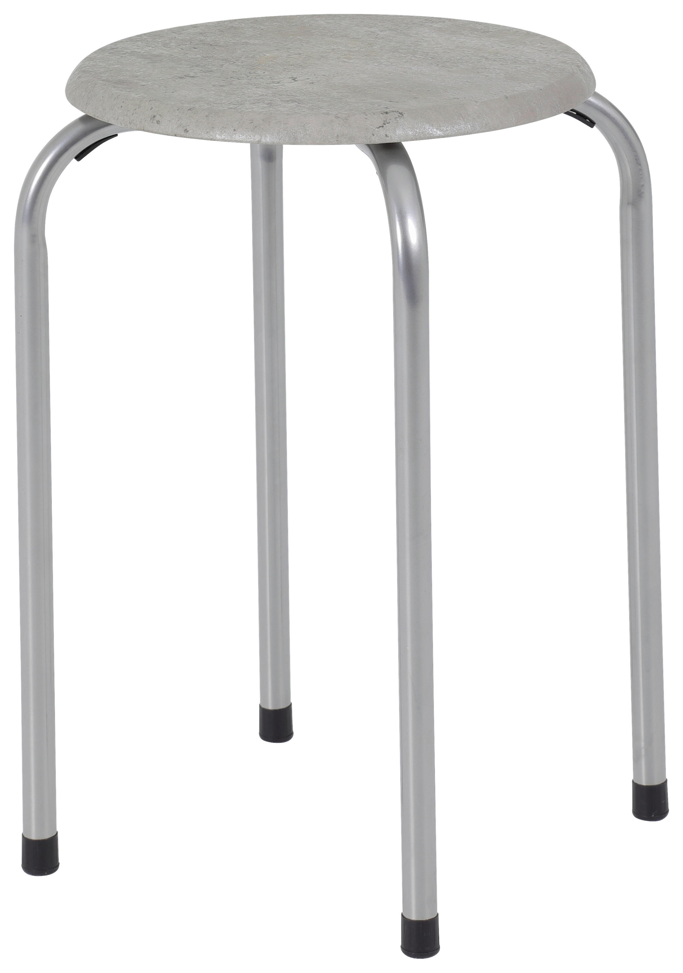 Stapelhocker Lilly Beton B/H/T: ca. 38x46x38 cm Lilly - Alu (38,00/46,00/38,00cm)