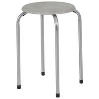 Stapelhocker Lilly Beton B/H/T: ca. 38x46x38 cm Lilly - Alu (38,00/46,00/38,00cm)