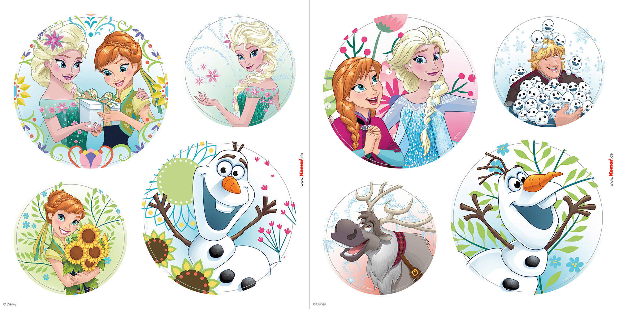 Komar Fenstersticker Frozen Springday  Frozen Springday B/L: ca. 30x30 cm günstig online kaufen