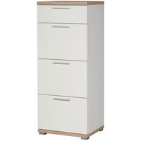 Kommode 3203-178 weiß Eiche Sonoma Nachbildung B/H/T: ca. 48x120x40 cm 3203-178 - Eiche/weiß (48,00/120,00/40,00cm) - Germania