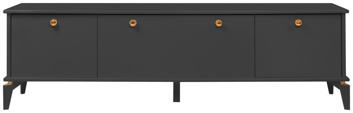 TV-Lowboard Izmir Izmir Izmir Izmir Izmir Izmir anthrazit Kupfer B/H/T: ca. 180x52x36 cm Izmir Izmir Izmir Izmir Izmir Izmir - anthrazit/Kupfer (180,00/52,00/36,00cm)