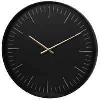 Wanduhr schwarz B/H/L: ca. 52x5x56 cm Wanduhr - schwarz (56,00/52,00/5,00cm)