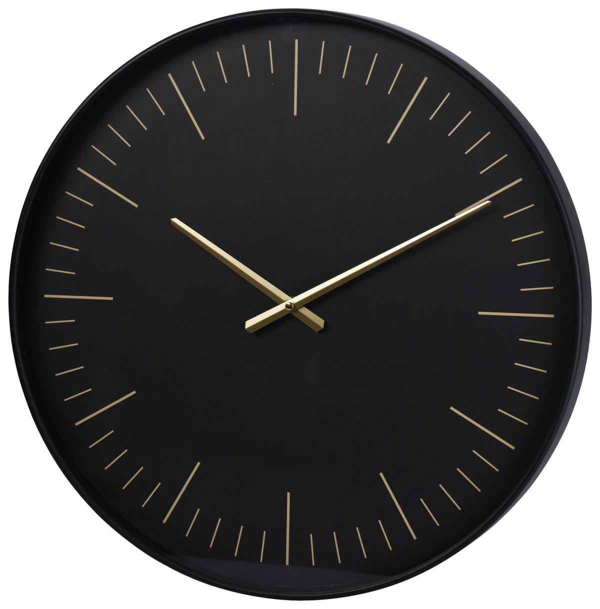 Wanduhr schwarz B/H/L: ca. 52x5x56 cm Wanduhr - schwarz (56,00/52,00/5,00cm)
