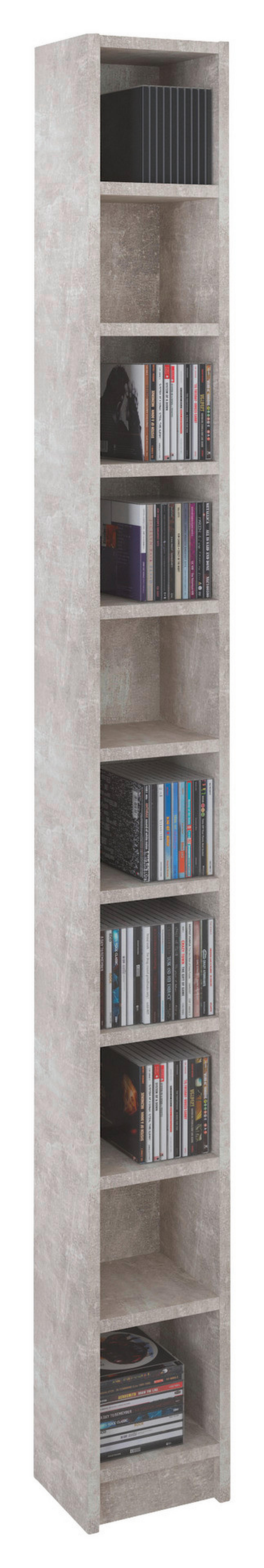 CD Regal Soul Beton Optik B/H/T: ca. 20x186x17 cm Soul - (20,00/186,00/17,00cm)