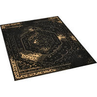 Webteppich Luxus schwarz B/L: ca. 120x170 cm Luxus - gold/schwarz (120,00/170,00cm)