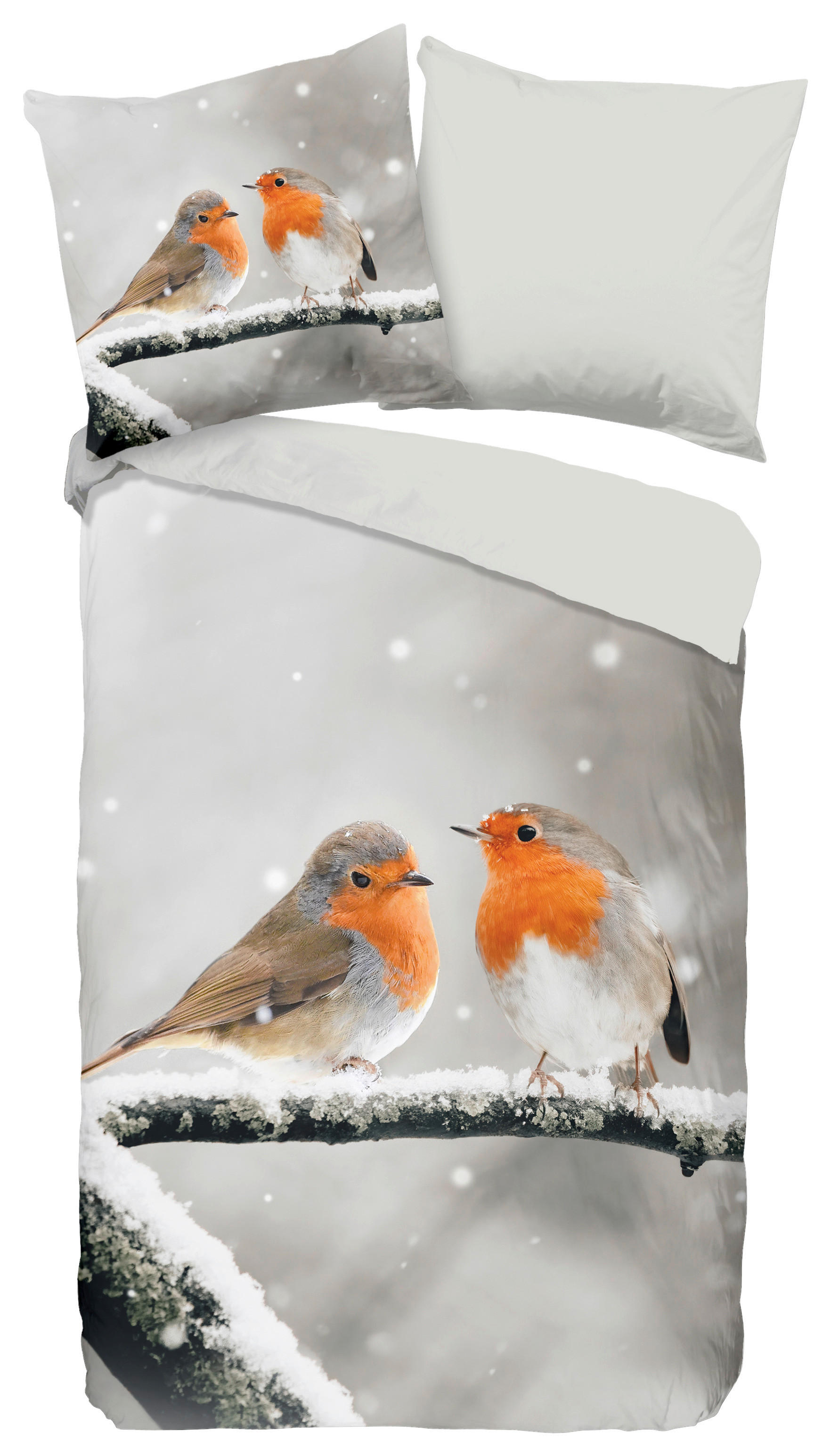 Bettwäsche Greets grau Baumwolle B/L: ca. 155x220 cm Greets - grau (155,00/220,00cm) - Good Morning