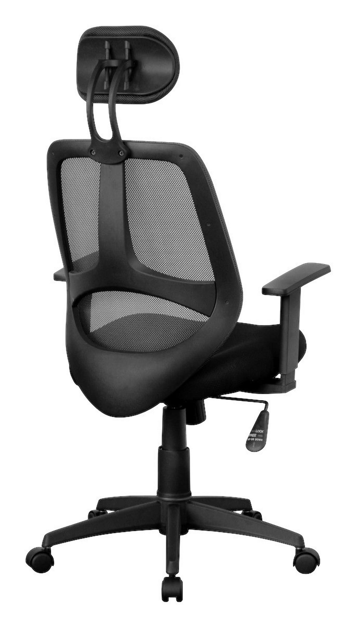 Drehstuhl schwarz Bürostuhl - schwarz (61,00/127,00/57,00cm) - Amstyle