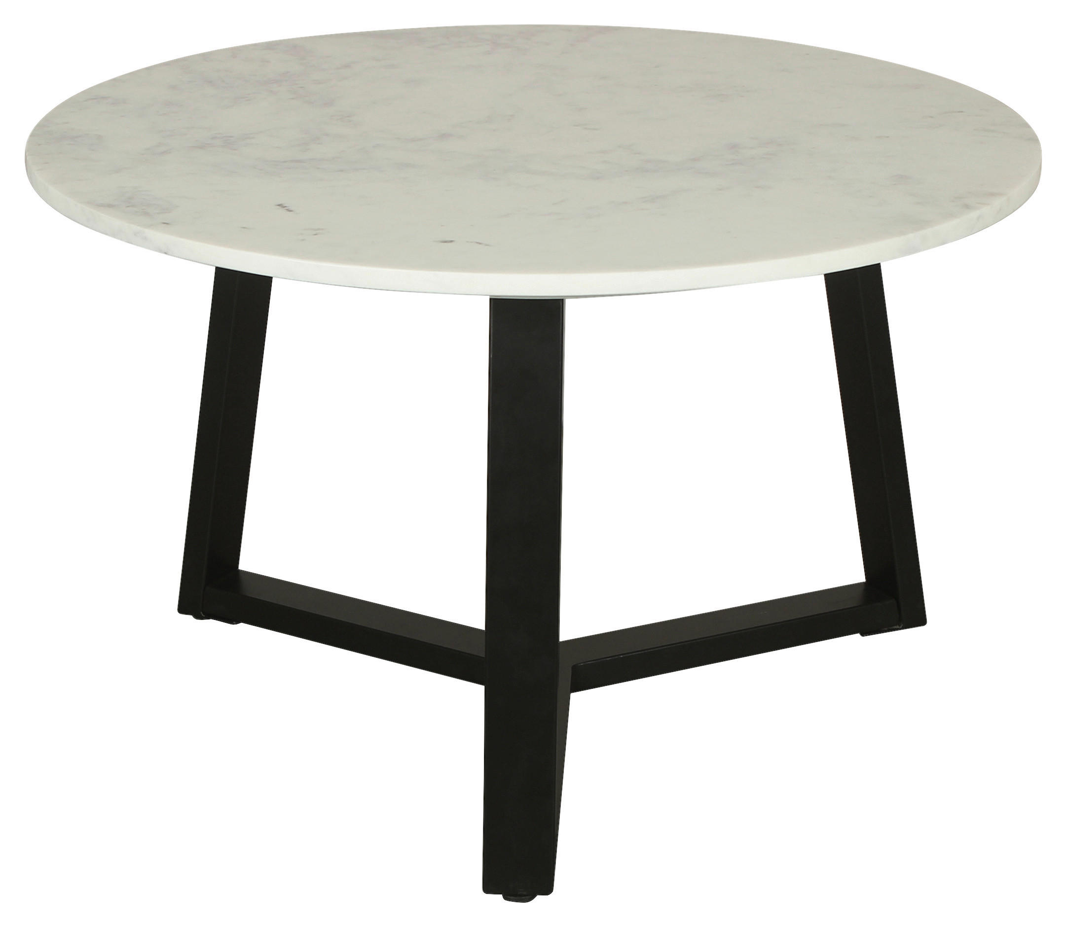 Couchtisch CROSS schwarz weiß H/D: ca. 46x75 cm CROSS - weiß/schwarz (75,00/46,00cm) - byLIVING