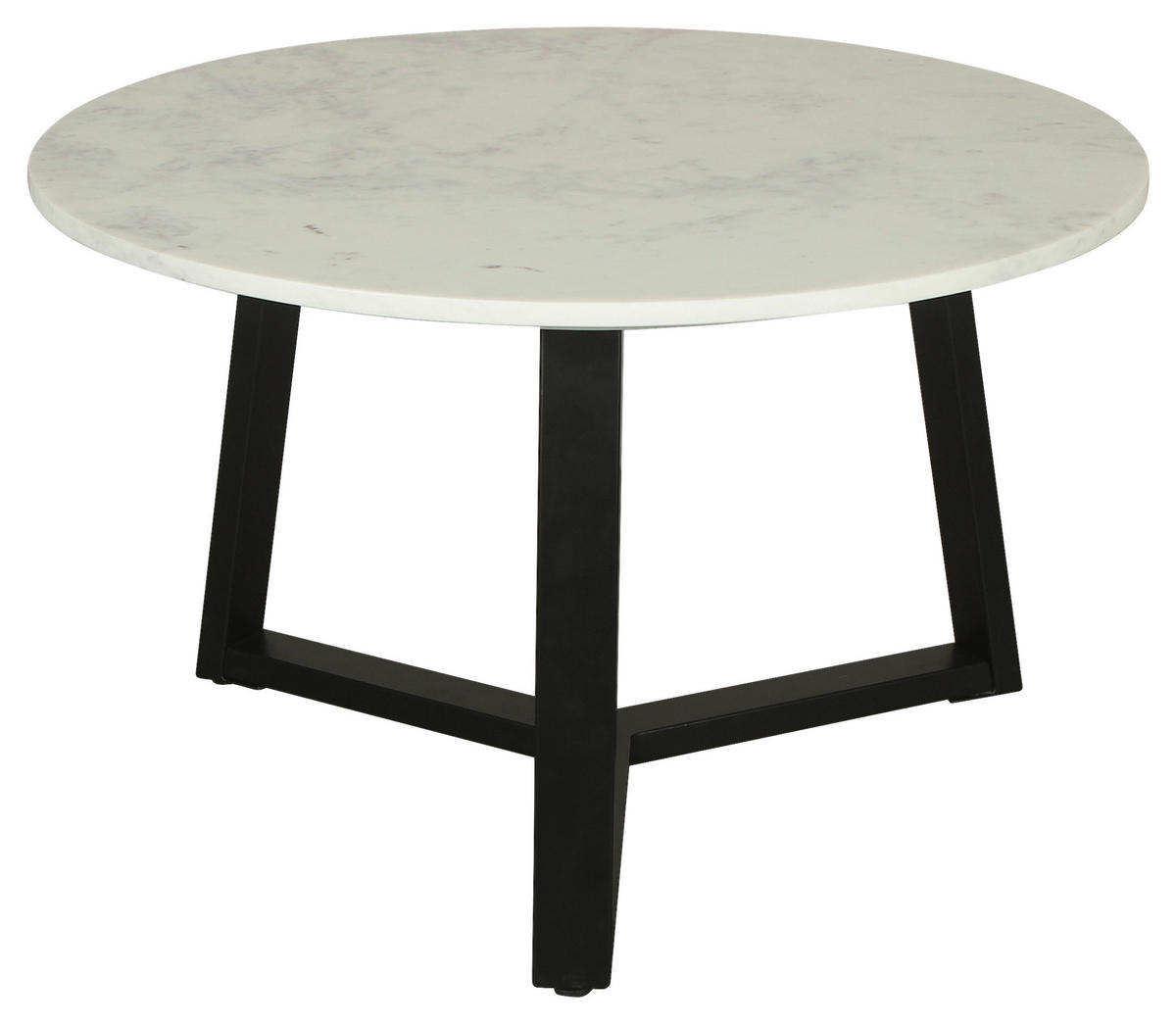 Couchtisch CROSS schwarz weiß H/D: ca. 46x75 cm CROSS - weiß/schwarz (75,00/46,00cm) - byLIVING