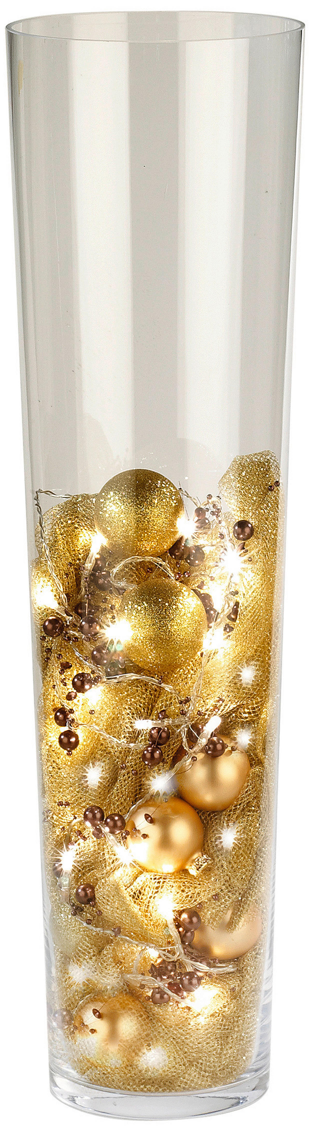 Vase klar Glas B/H/L: ca. 19x70x19 cm Vase_konisch - klar (19,00/19,00/70,00cm)