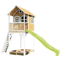 AXI Spielhaus Romy braun B/H/L: ca. 420x320x191 cm Romy - braun/weiß (191,00/420,00/320,00cm) - AXI