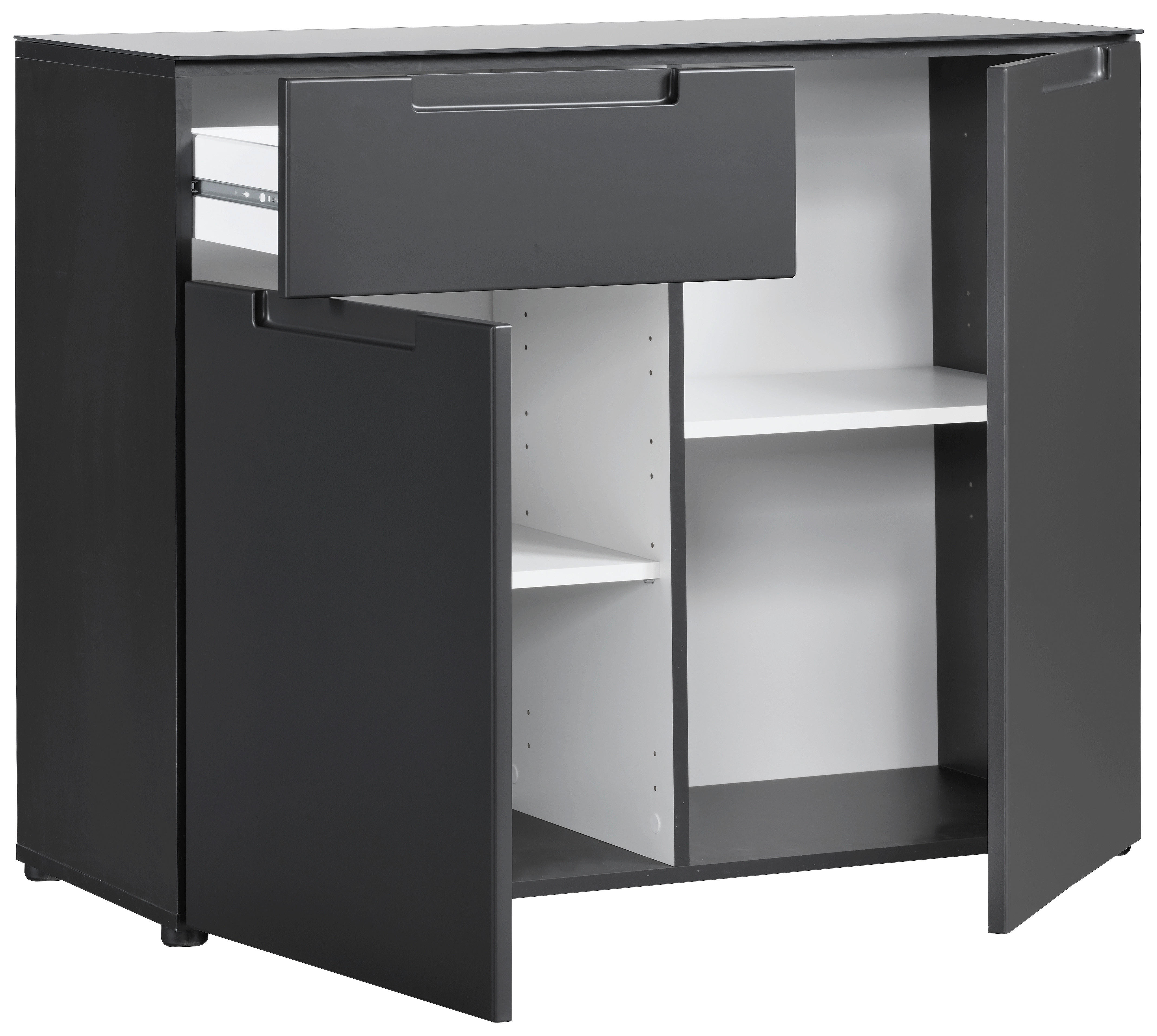 Kommode Mailand anthrazit B/H/T: ca. 97x79x40 cm Mailand - anthrazit (97,00/79,00/40,00cm)