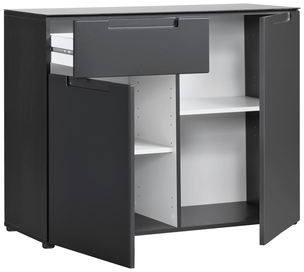 Kommode Mailand anthrazit B/H/T: ca. 97x79x40 cm Mailand - anthrazit (97,00/79,00/40,00cm)