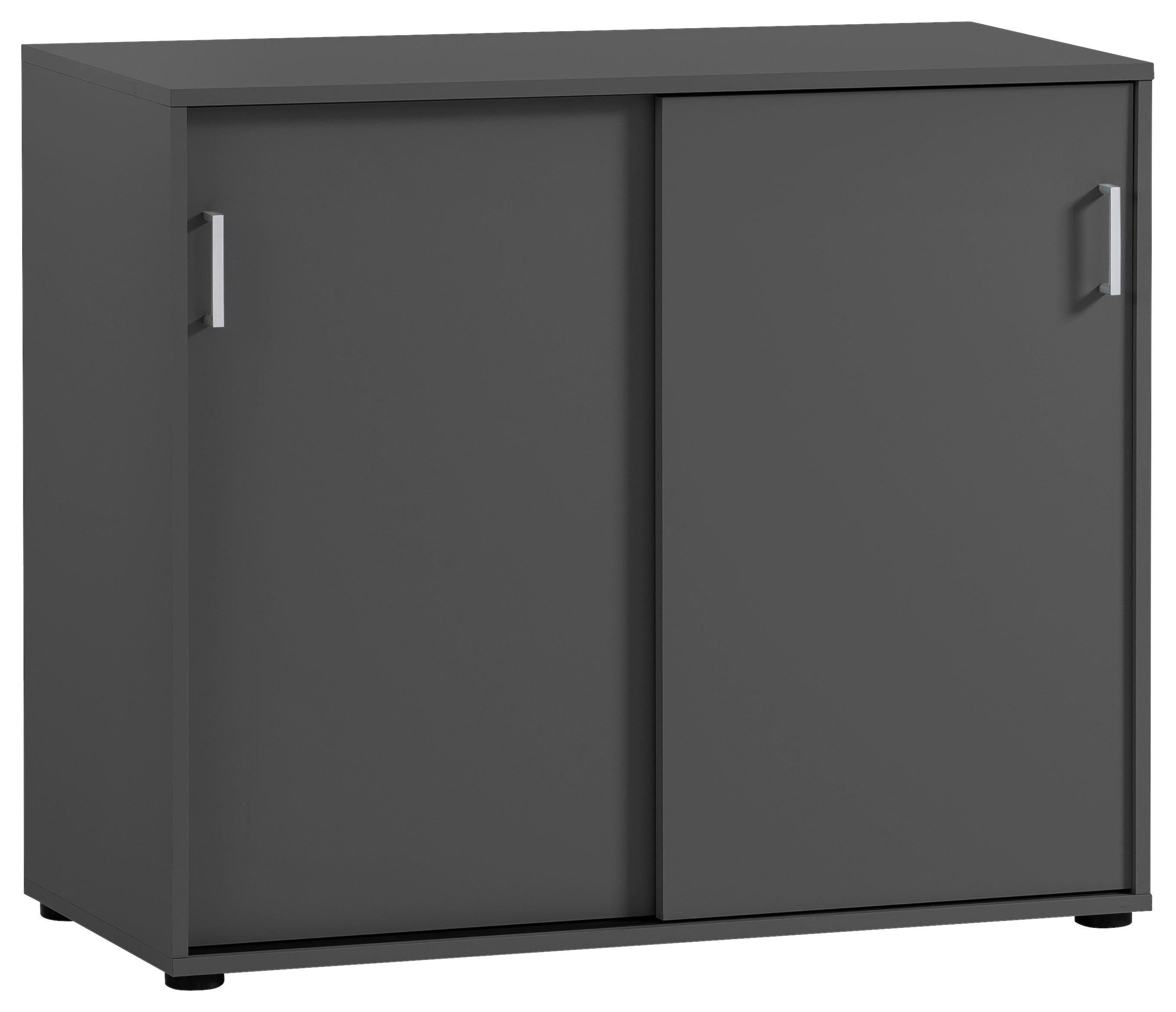 Schiebetürenschrank Niels anthrazit B/H/T: ca. 100x83,6x41 cm Niels - anthrazit (100,00/83,60/41,00cm) - Möbelpartner