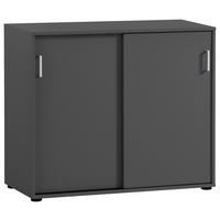 Schiebetürenschrank Niels anthrazit B/H/T: ca. 100x83,6x41 cm Niels - anthrazit (100,00/83,60/41,00cm) - Möbelpartner