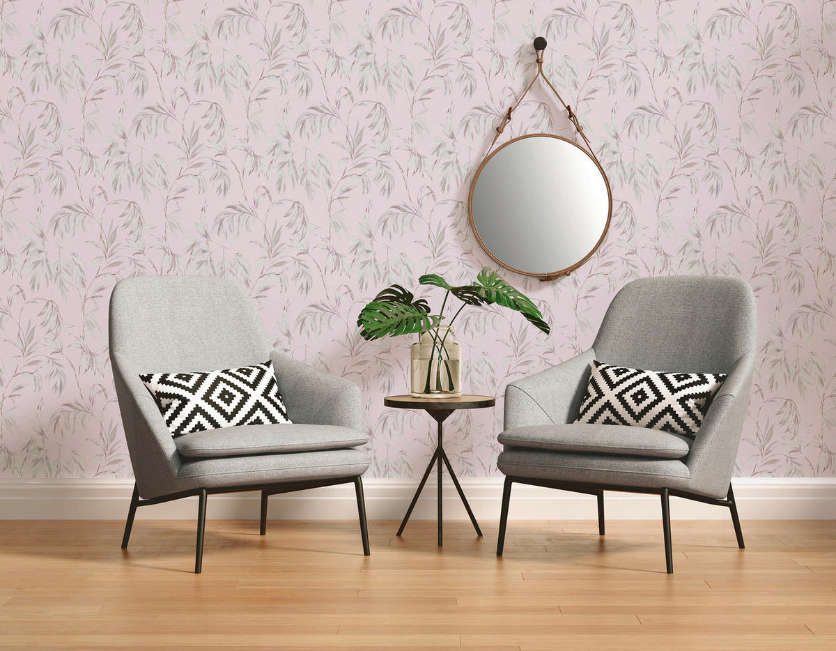 A.S.Creation Vliestapete Attractive Floral rosa B/L: ca. 53x1005 cm Attractive - rosa (53,00/1005,00cm) - A.S.Creation