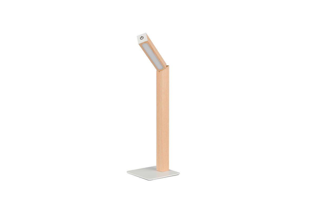 Reality LED Tischleuchte SKIP braun MDF B/H/T: ca. 11x37,5x14,5 cm 1 Brennstellen Skip - braun (11,00/37,50/14,50cm) - Reality