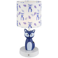 GLOBO Tischleuchte FOXY - blau/weiß (15,00/33,50cm) - GLOBO