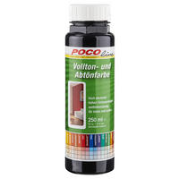 POCOline Vollton- und Abtönfarbe schwarz ca. 0,25 l Voll+Abtönfarbe 250ml schwarz - schwarz (250ml) - POCOline