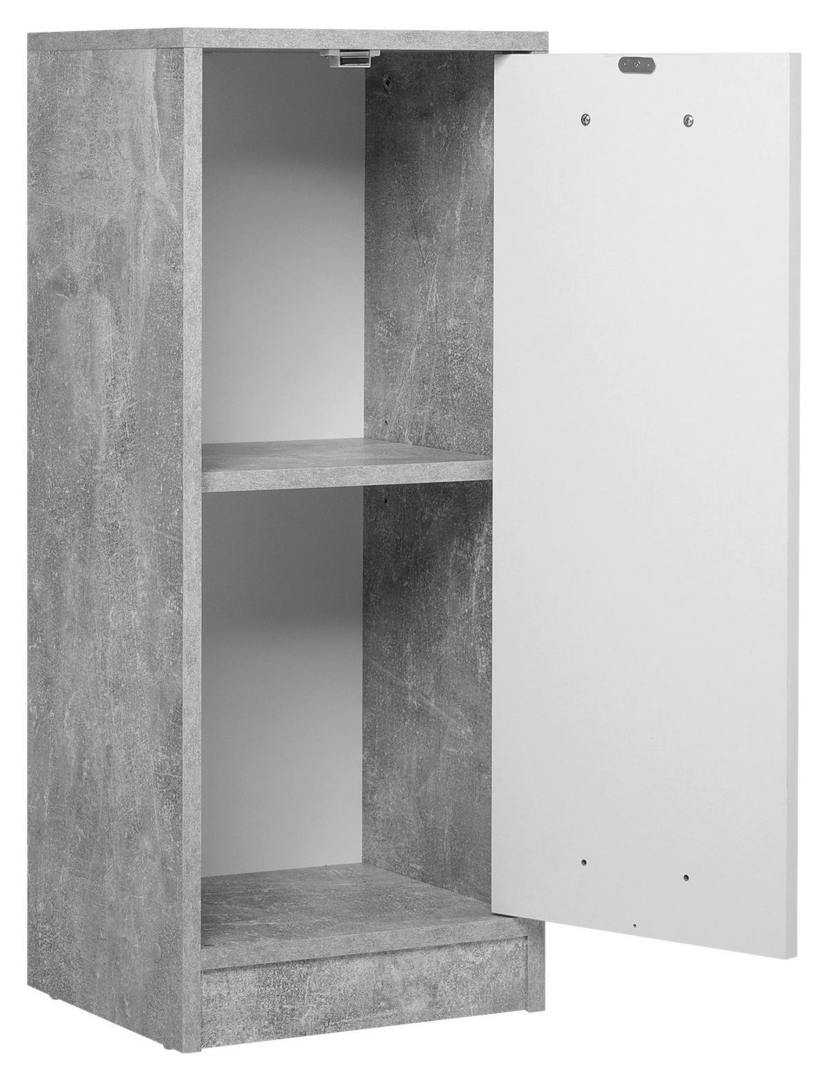 Bad-Set Madeira Beton Optik weiß B/H/T: ca. 123x76,5x28 cm Madeira - weiß (123,00/76,50/28,00cm)