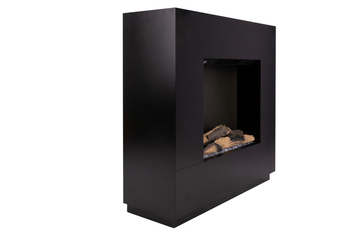 BHP Elektrischer-Kamin Hedda BG00752-4 schwarz MDF B/H/T: ca. 80x76x26 cm ca. 1500 W Elektrokamin BG00752-4 - schwarz (80,00/76,00/26,00cm) - BHP