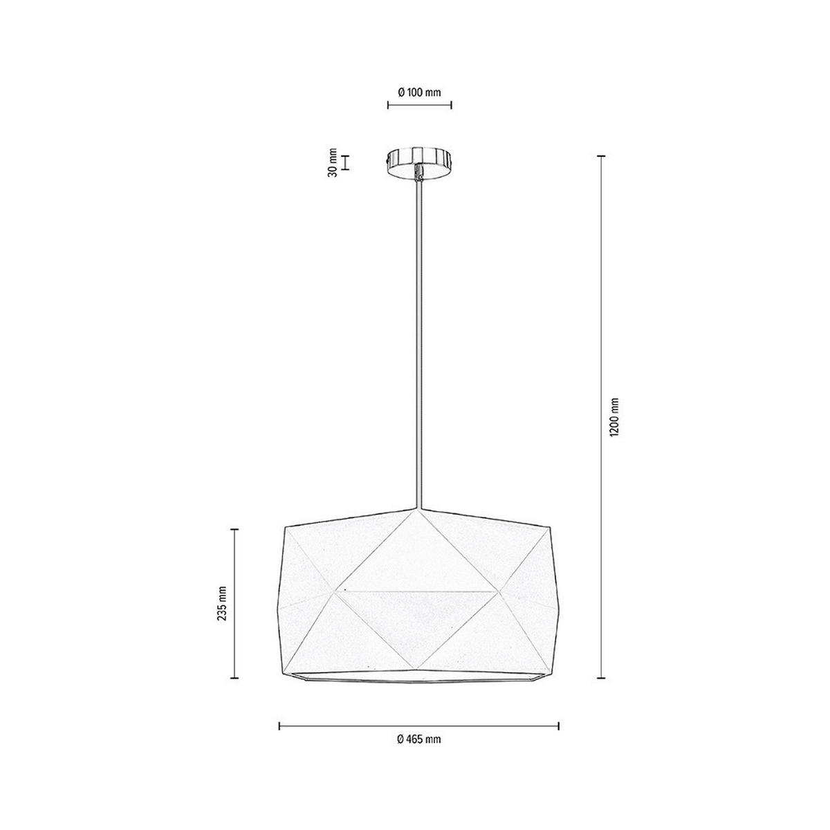 SPOT Light Pendelleuchte Finja 1843174 braun natur Textil Eiche H/D: ca. 120x46,5 cm E27 1 Brennstellen Finja - braun/natur (46,50/120,00cm) - SPOT Light