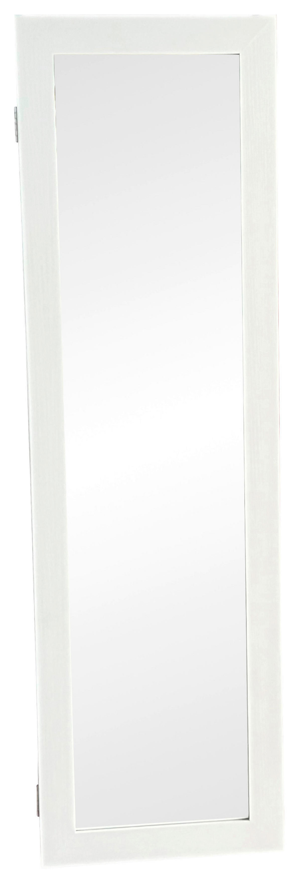 Bijou Schrank schwarz MDF B/H/L: ca. 32x106x10 cm Schmuckschrank - weiß/schwarz (10,00/32,00/106,00cm) - Bijou