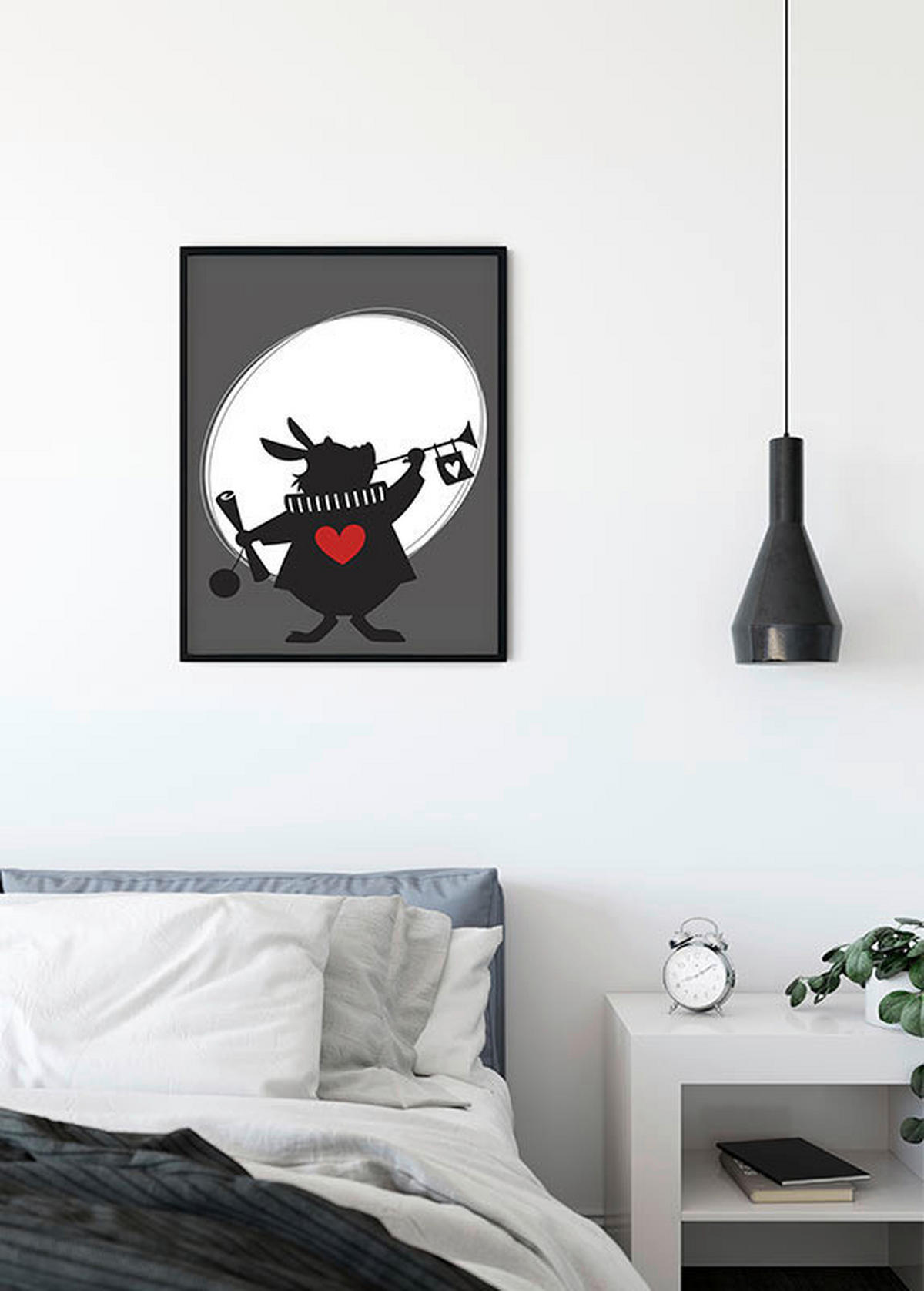 Komar Poster Alice Rabbit Disney B/L: ca. 40x50 cm Alice Rabbit - (40,00/50,00cm) - Komar