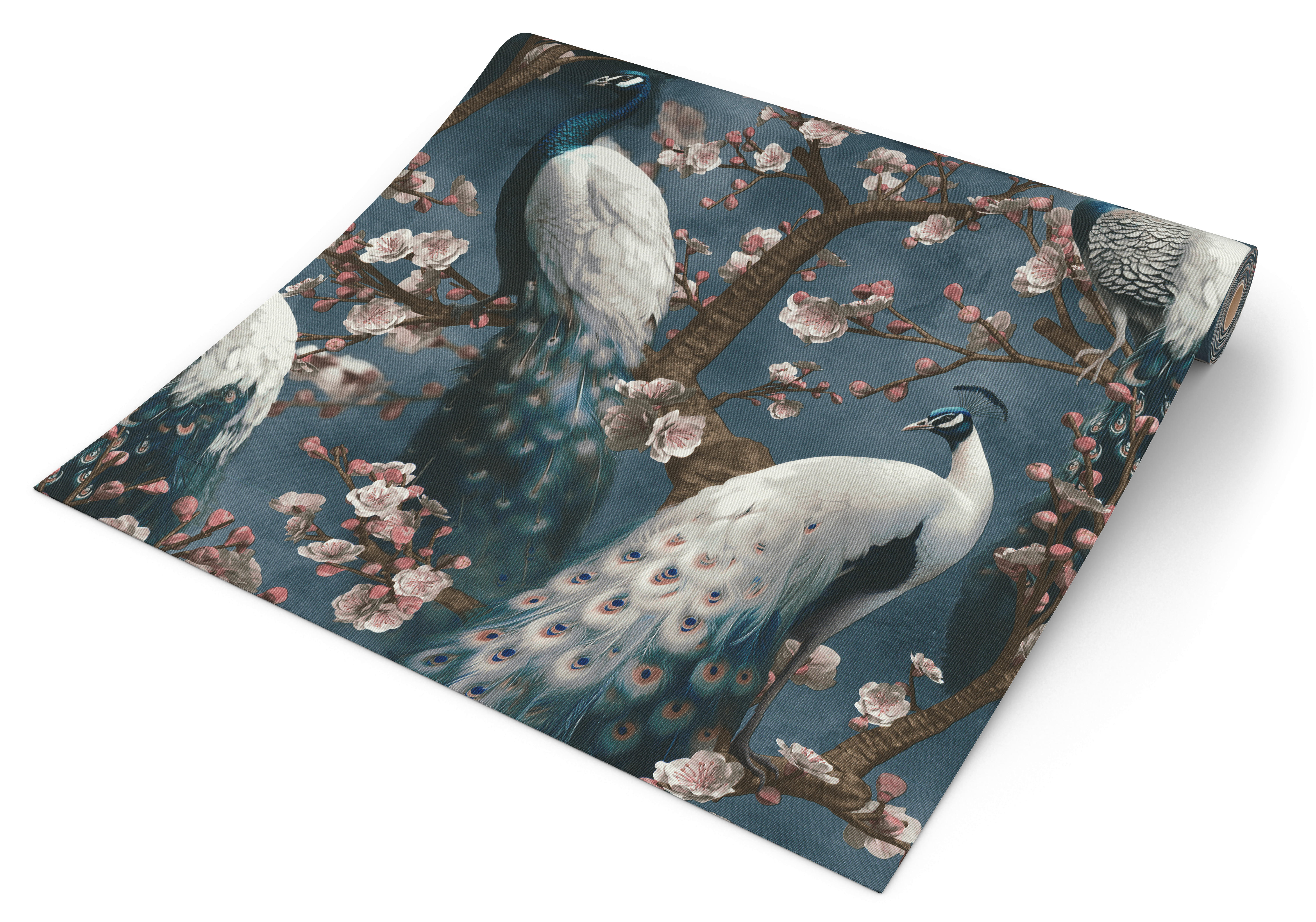 Erismann Vliestapete Pfau blau B/L: ca. 53x1005 cm Vliestapete_10414-08 VW14 - blau (53,00/1005,00cm) - Erismann