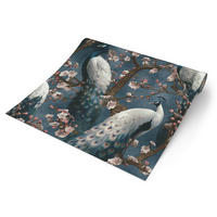 Erismann Vliestapete Pfau blau B/L: ca. 53x1005 cm Vliestapete_10414-08 VW14 - blau (53,00/1005,00cm) - Erismann