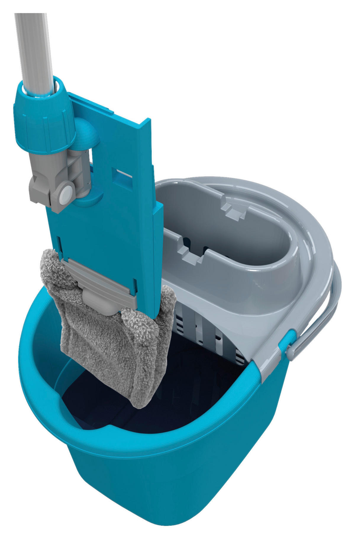 Bodenwischer blau B/H/L: ca. 40x25x30 cm Wischsystem_EasyQuick - blau/grau (30,00/40,00/25,00cm)