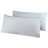 Kissenhülle Renforce Kissenbezug-Renforce_2erPack 40x80 - silber (40,00/80,00cm)