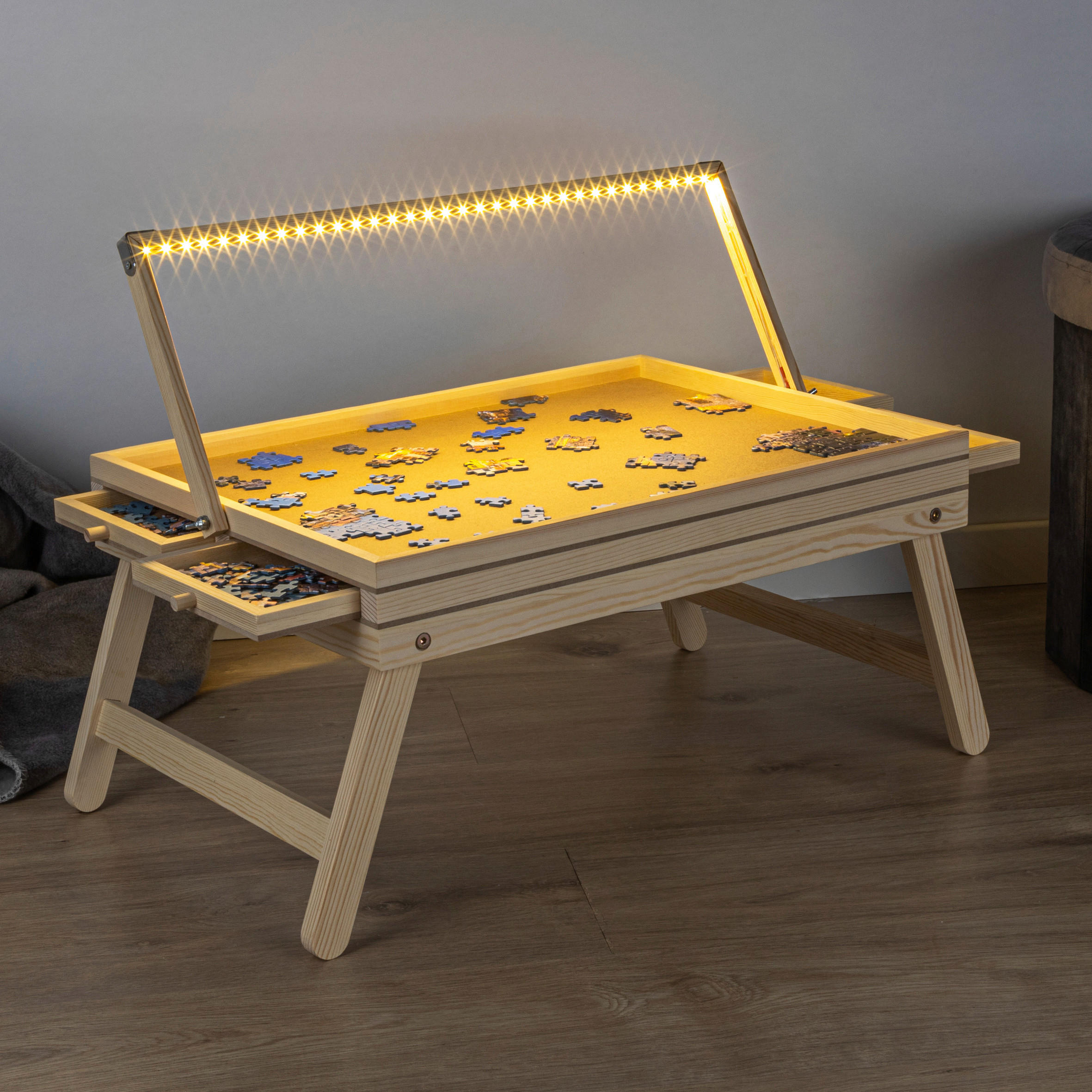 HI Puzzlebrett m.LED-Beleuchtung 1000er B/H/T: ca. 76x56x38 cm günstig online kaufen